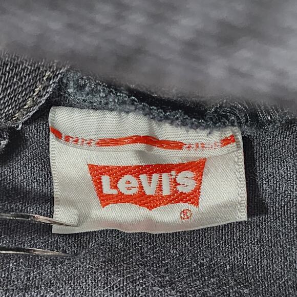 Vintage Levi's 501 Jeans Mens W35 L32 Faded Black Denim Button Fly Straight Leg - Picture 7 of 13